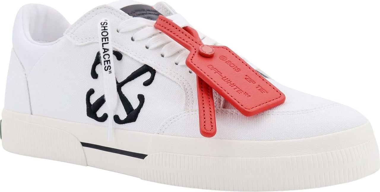 OFF-WHITE Canvas sneakers with lateral Arrow logo Wit