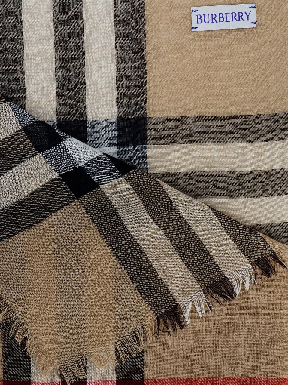 Burberry LightWeight wool scarf with Giant Check print Divers