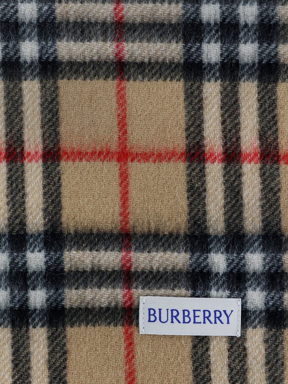 Burberry Cashmere scarf with Vintage Check print Beige