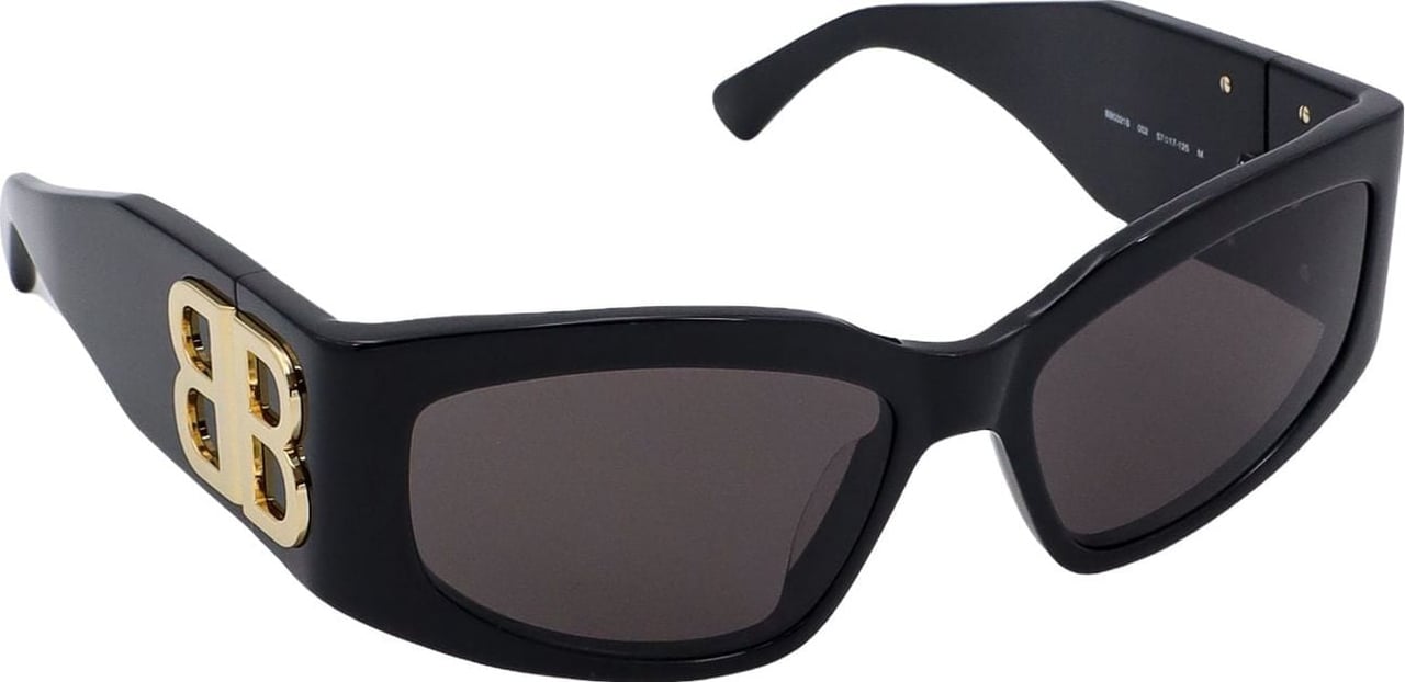 Balenciaga Bossy Cat sunglasses with logo plate Zwart