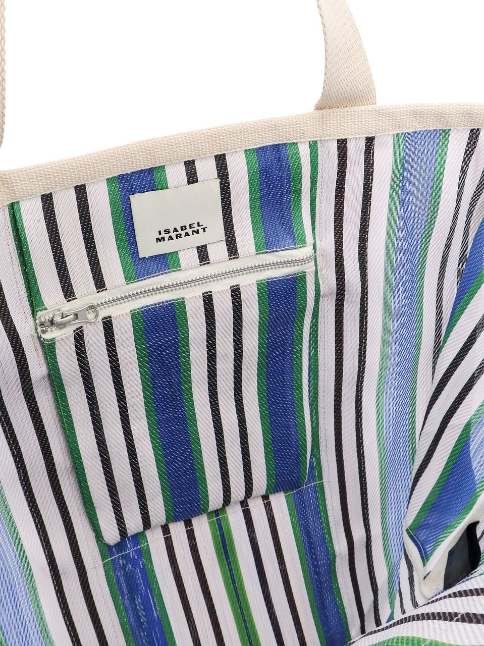 Isabel Marant Nylon shoulder bag with striped motif Divers