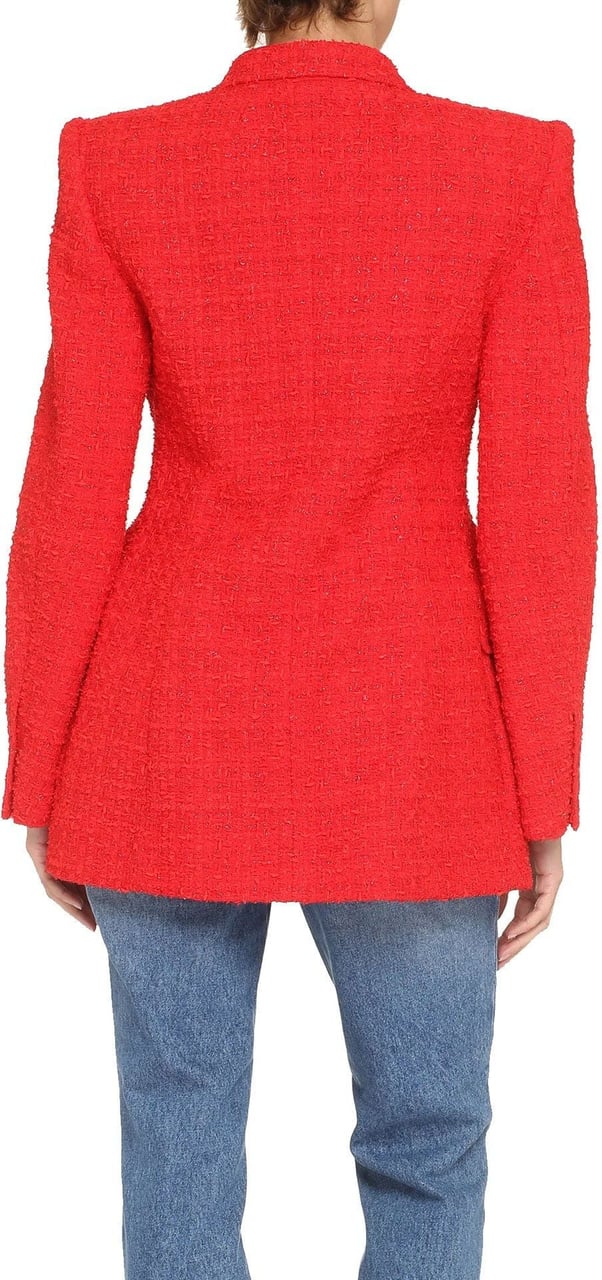 Balenciaga Balenciaga Tweed Blazer Jacket Rood