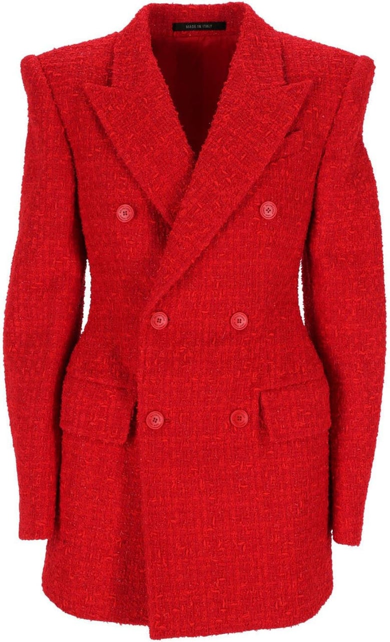 Balenciaga Balenciaga Tweed Blazer Jacket Rood