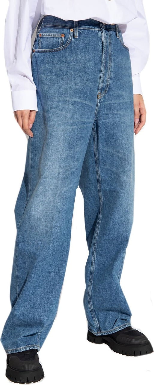 Gucci Gucci Relaxed-Fitting Denim Jeans Blauw