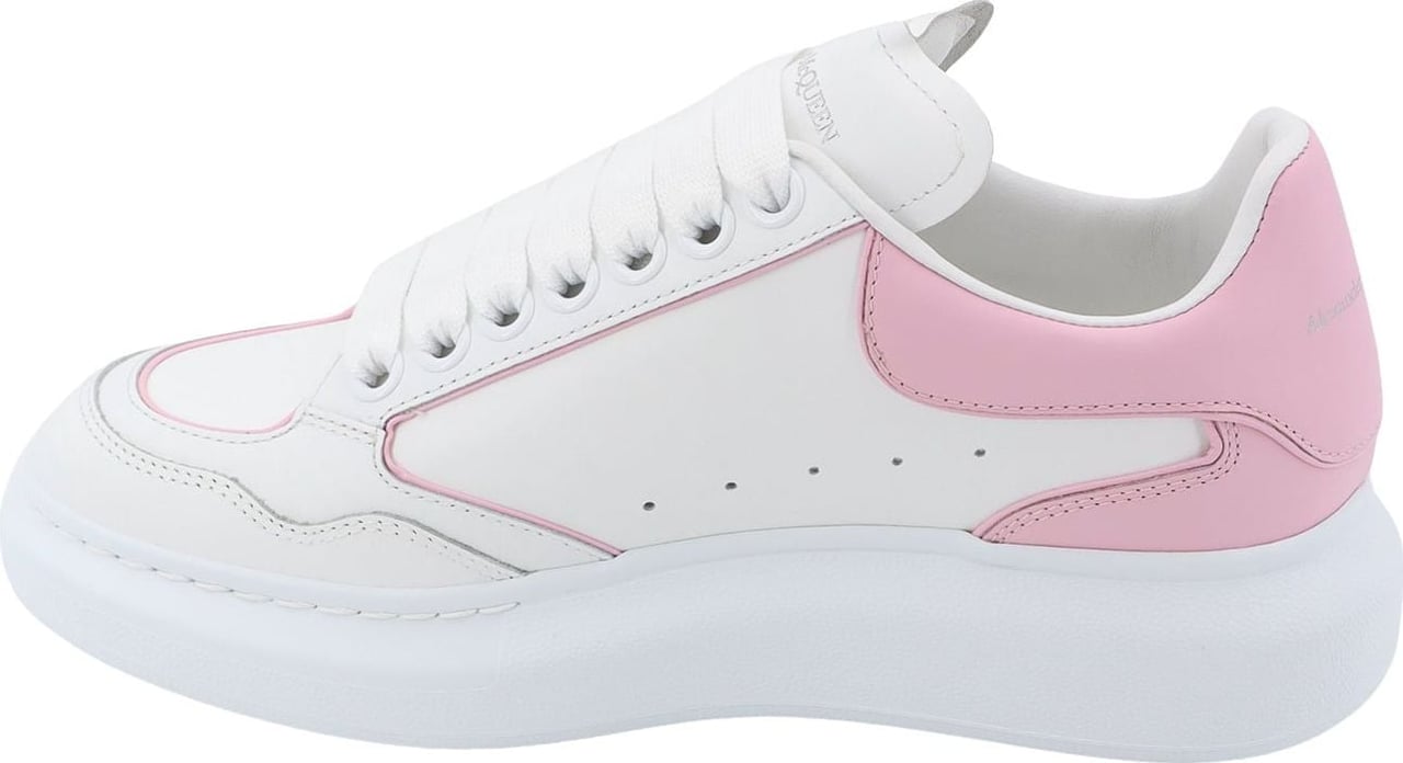 Alexander McQueen Leather sneakers with logo detail Wit