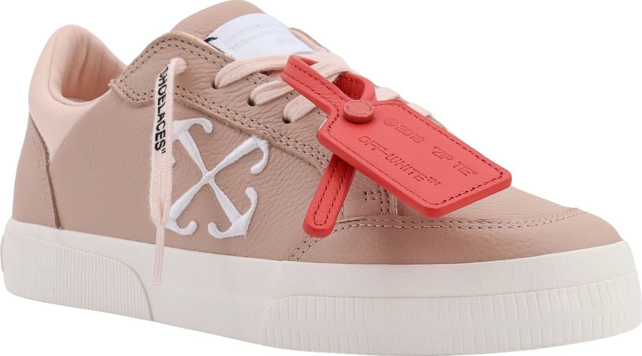 OFF-WHITE Leather sneakers with iconic Zip-Tie Roze