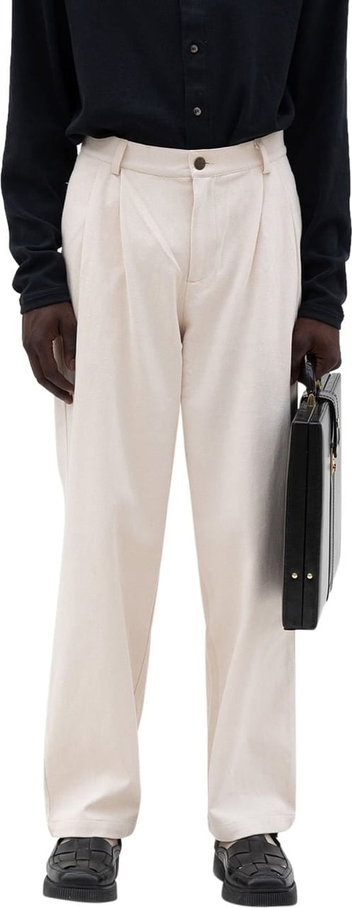 Bram's Fruit Twill Trousers Off White Wit