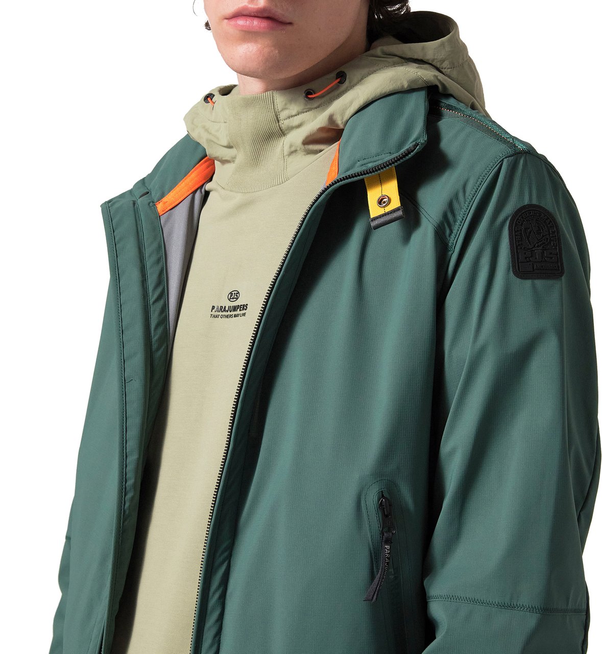 Parajumpers Miles Soft Shell Bomber Rip-shell Groen