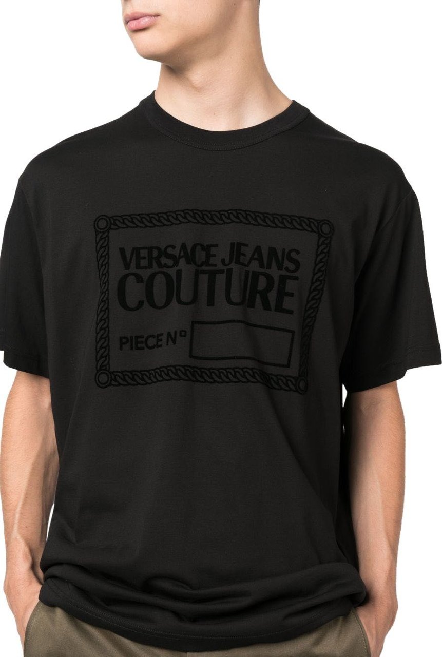 Versace Jeans Couture Piece T-Shirt Zwart Zwart