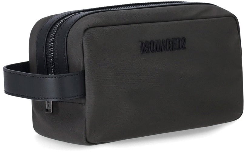 Dsquared2 Urban Dark Grey Toiletry Bag Gray Grijs