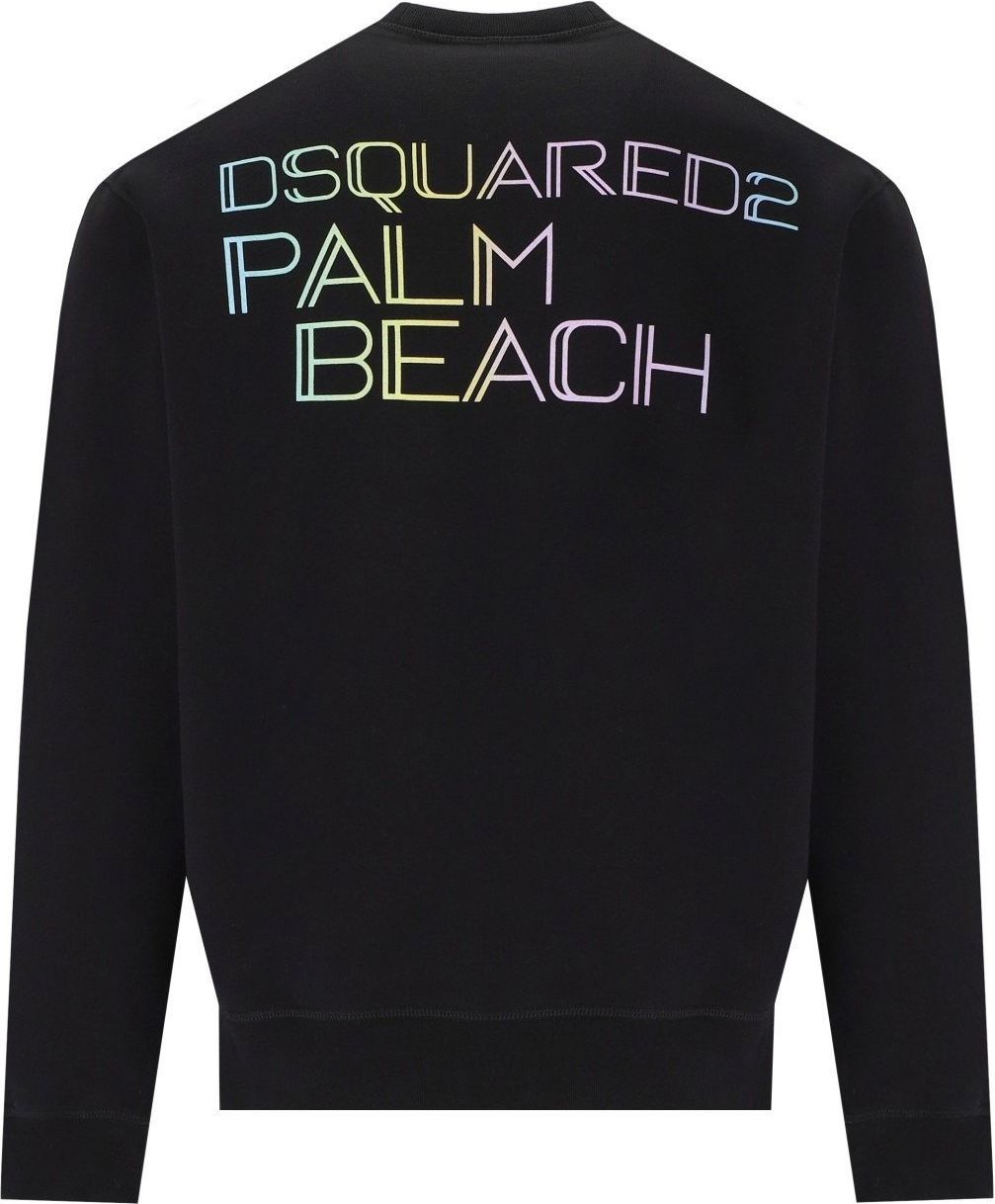 Dsquared2 Palm Beach Cool Fit Black Sweatshirt Black Zwart