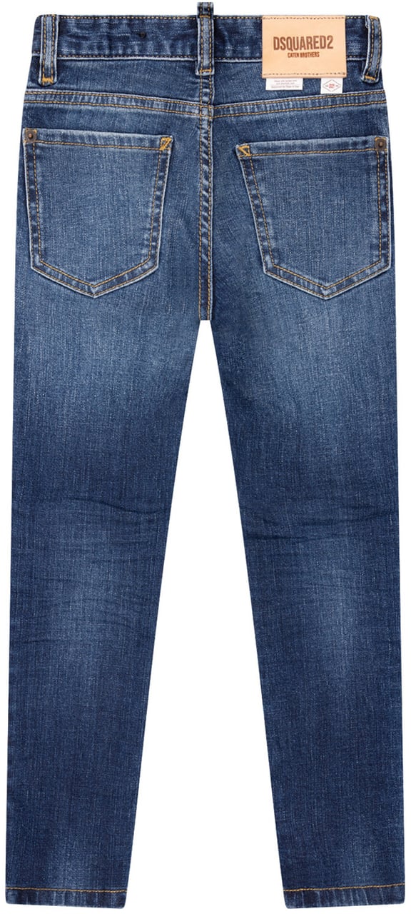 Dsquared2 Dsquared2 DQ0236 D0A4M kinder jeans blauw Blauw