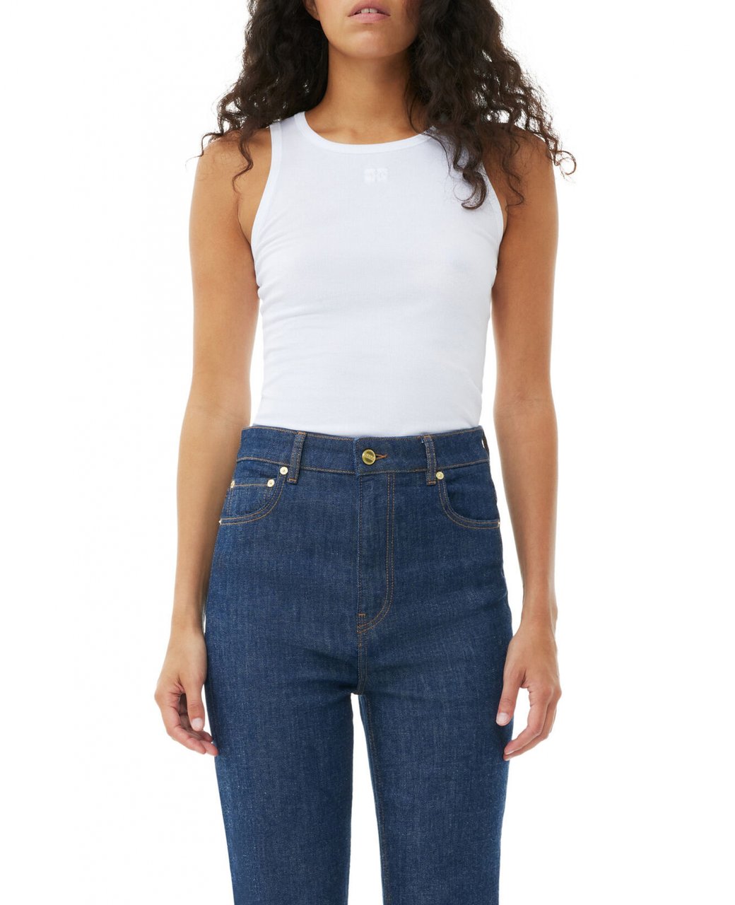 Ganni Shirts & Tops T3897 Wit