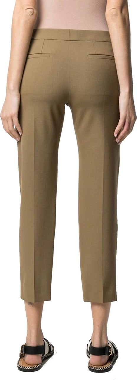 Chloé Chloe' Cropped Tailored Trousers Bruin