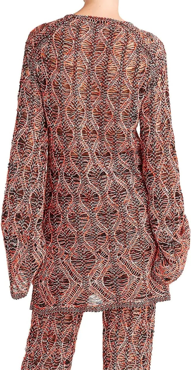 Chloé Chloe' Diamond Knit Tunic Dress Rood