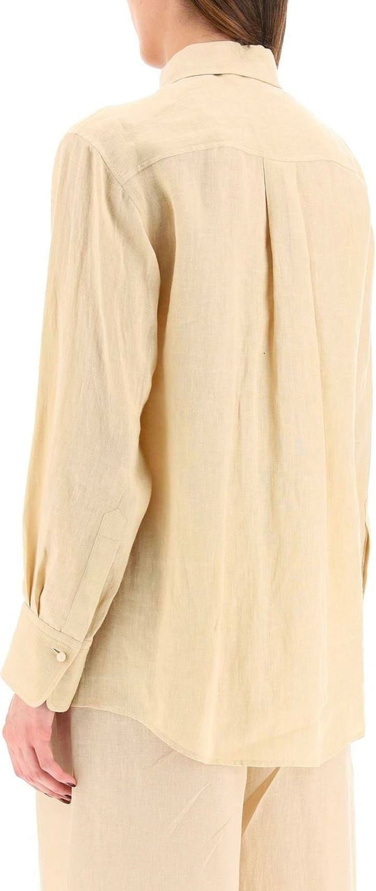 Chloé Chloe' Linen Shirt Bruin