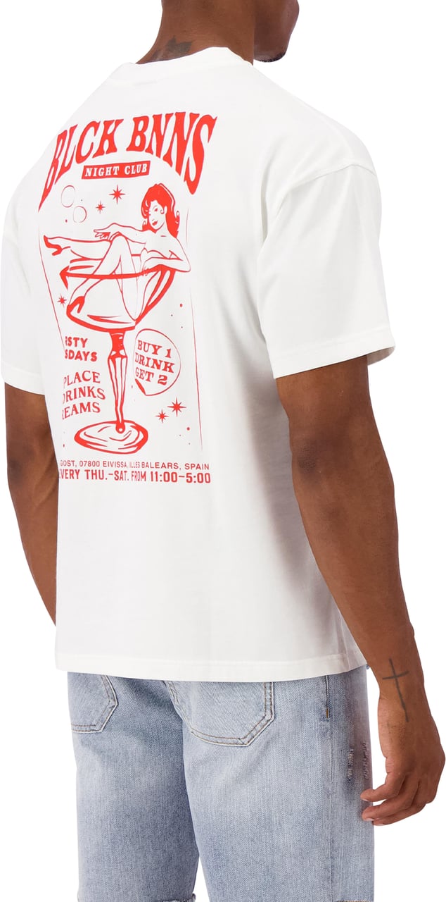 Black Bananas Heren T-Shirt Wit