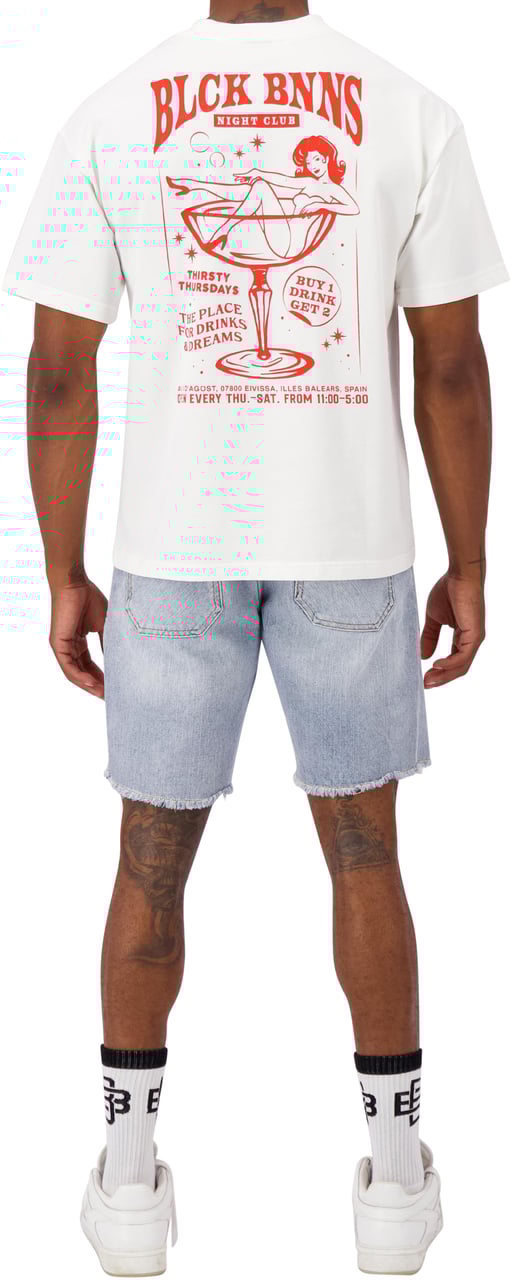 Black Bananas Heren T-Shirt Wit