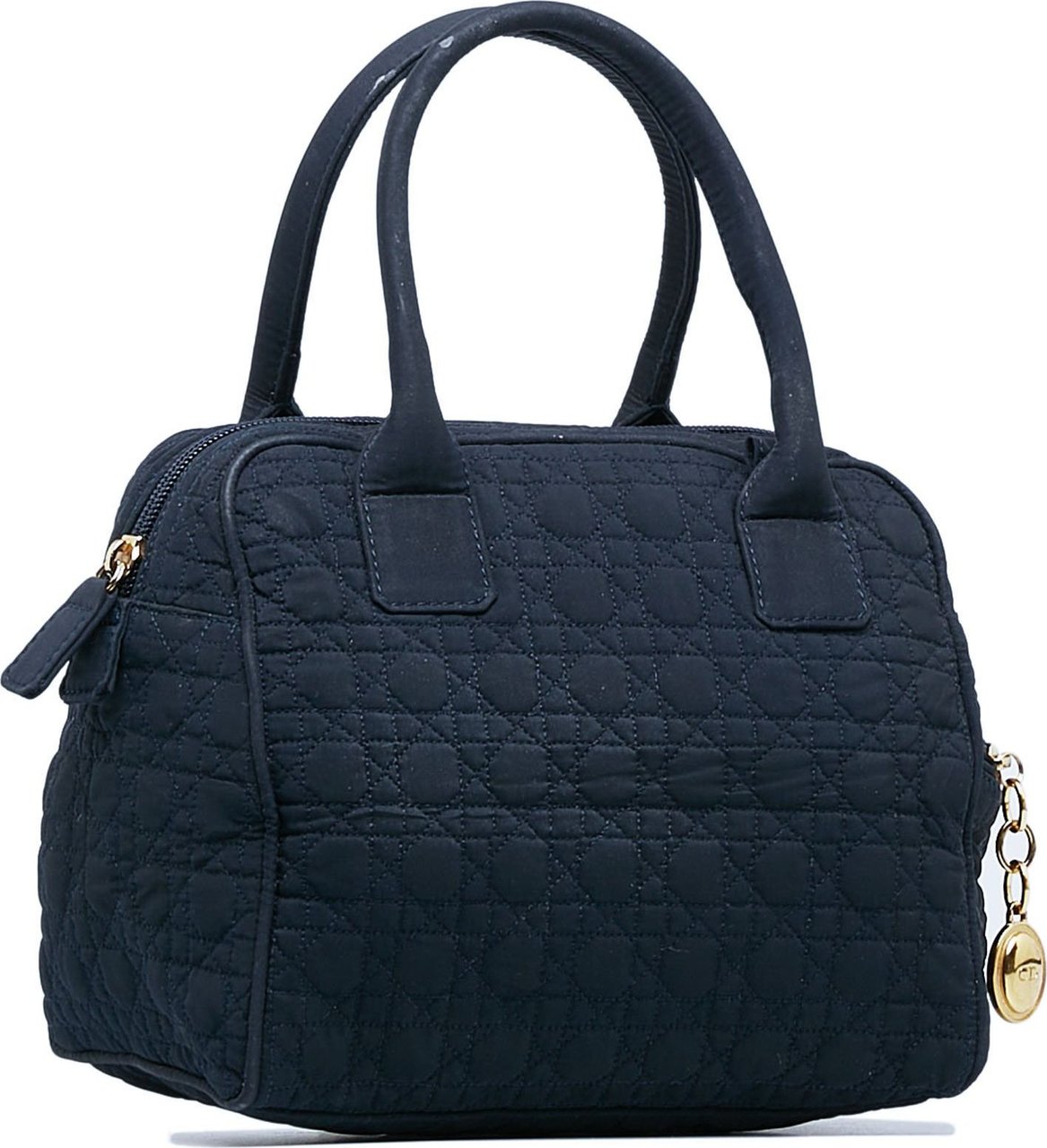Dior Cannage Nylon Handbag Blauw