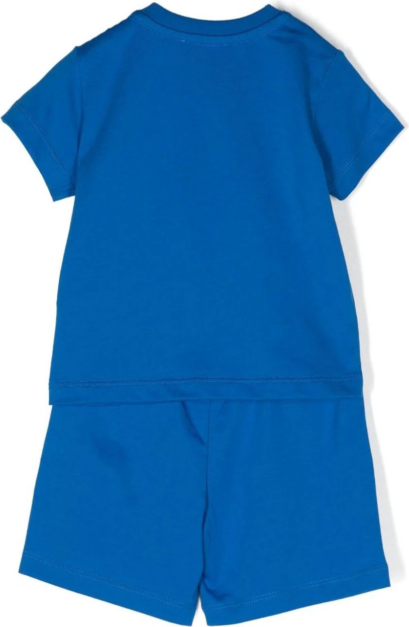 Moschino blusa e shorts blue Blauw