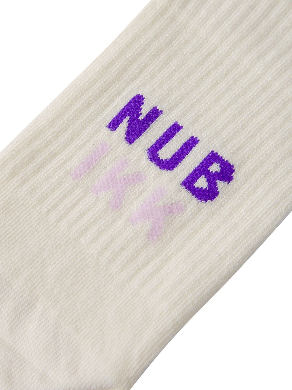Nubikk Nova | Beige Combi Sokken voor Dames Wit