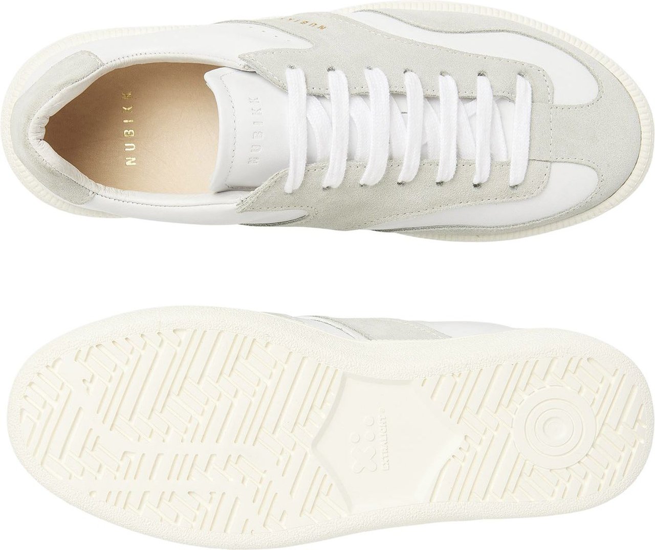 Nubikk Ray Owen | Wit Grijze Sneakers voor Dames Wit