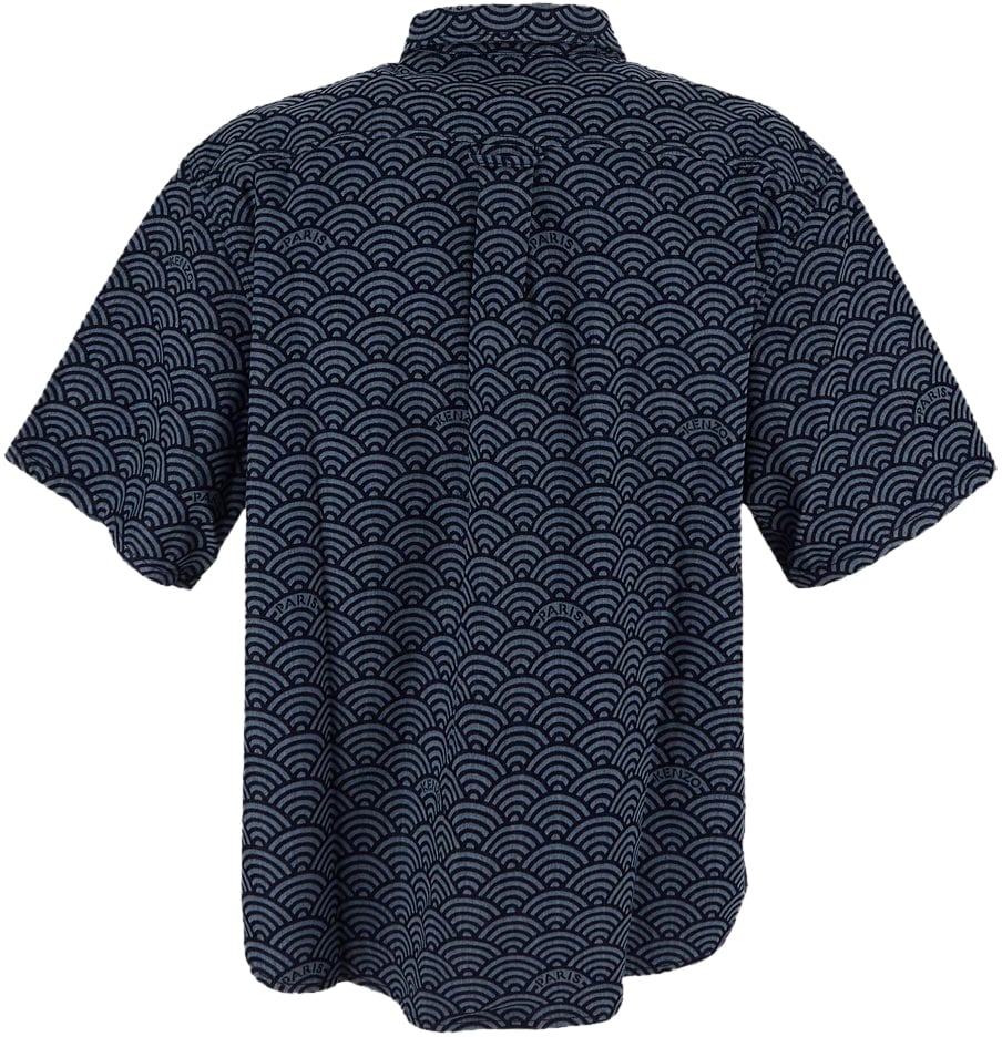 Kenzo Shirts Blue Denim Blauw