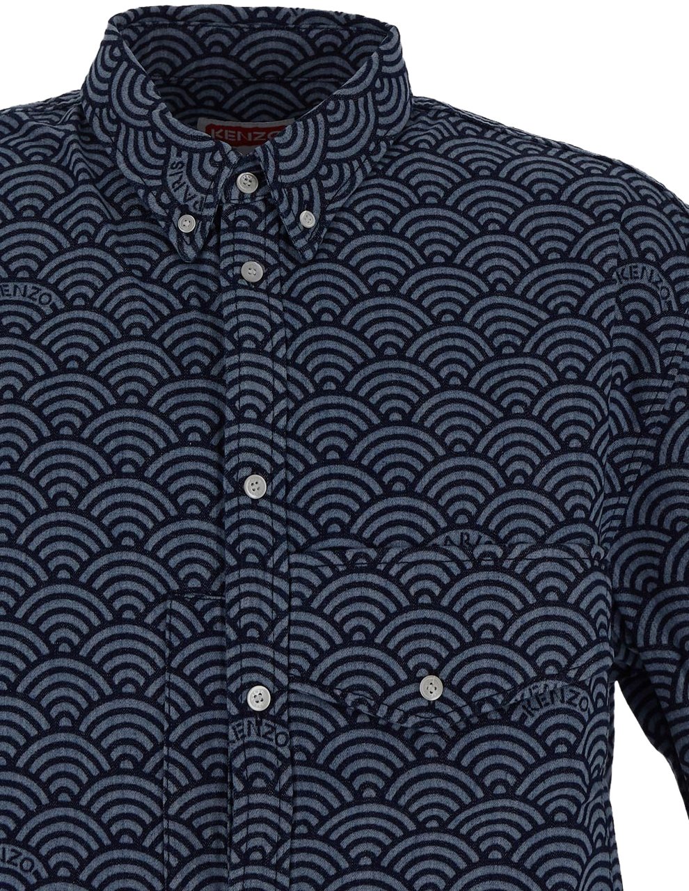 Kenzo Shirts Blue Denim Blauw