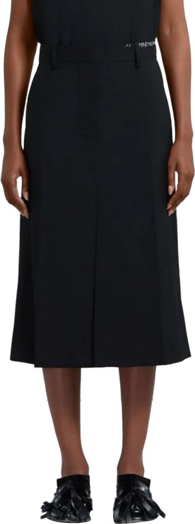 Marni Midi Skirt Black Zwart