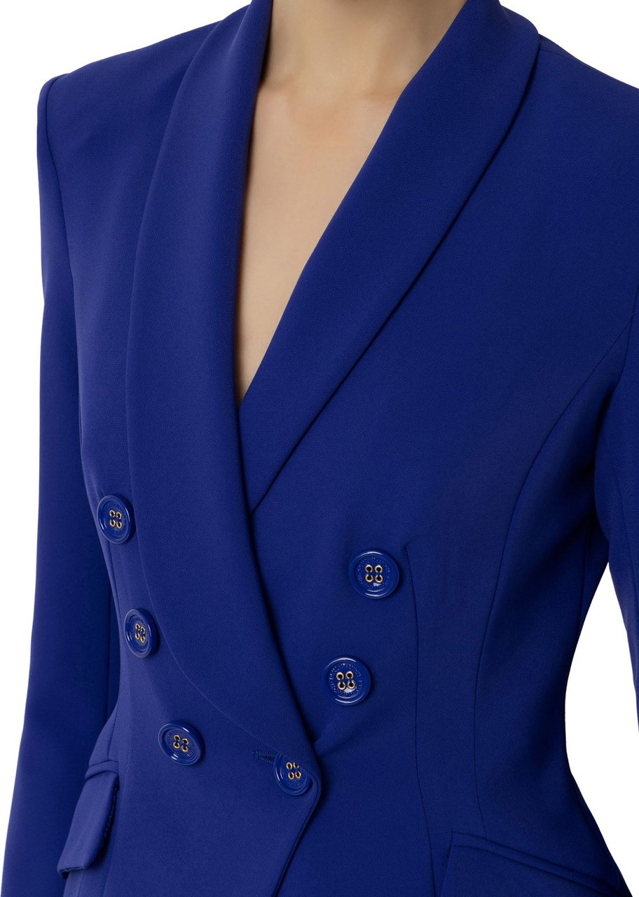 Elisabetta Franchi Jackets Blue Blauw