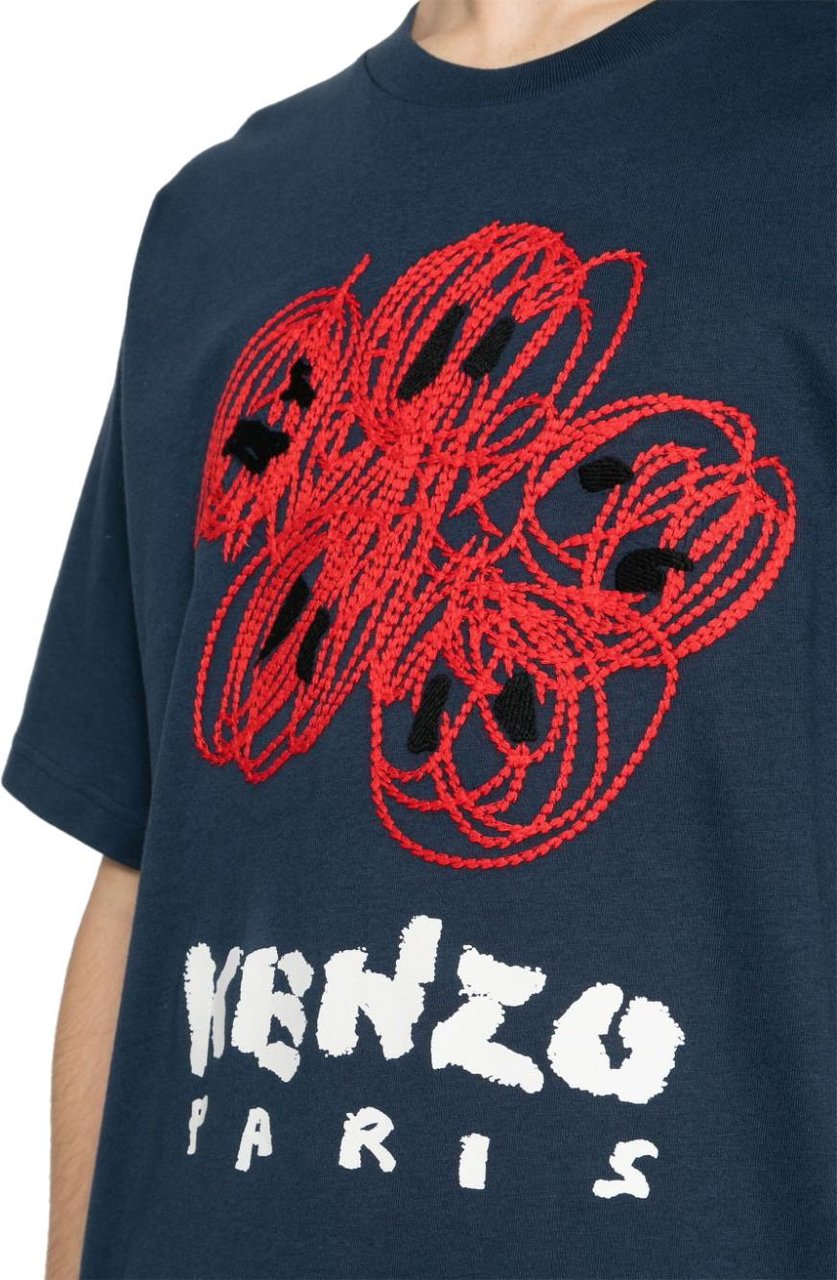 Kenzo T-shirts and Polos Blue Blue Blauw