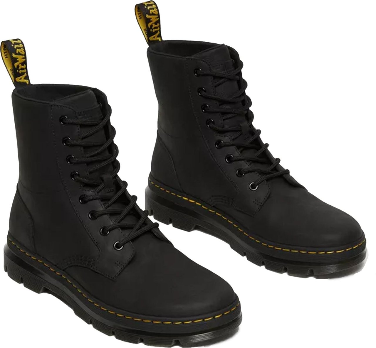 Dr. Martens Combs leather boots zwart Zwart