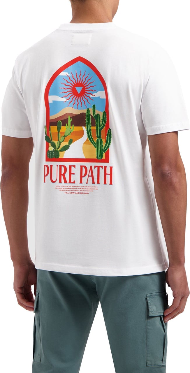 Pure Path Desert Journey T-shirt Wit Wit