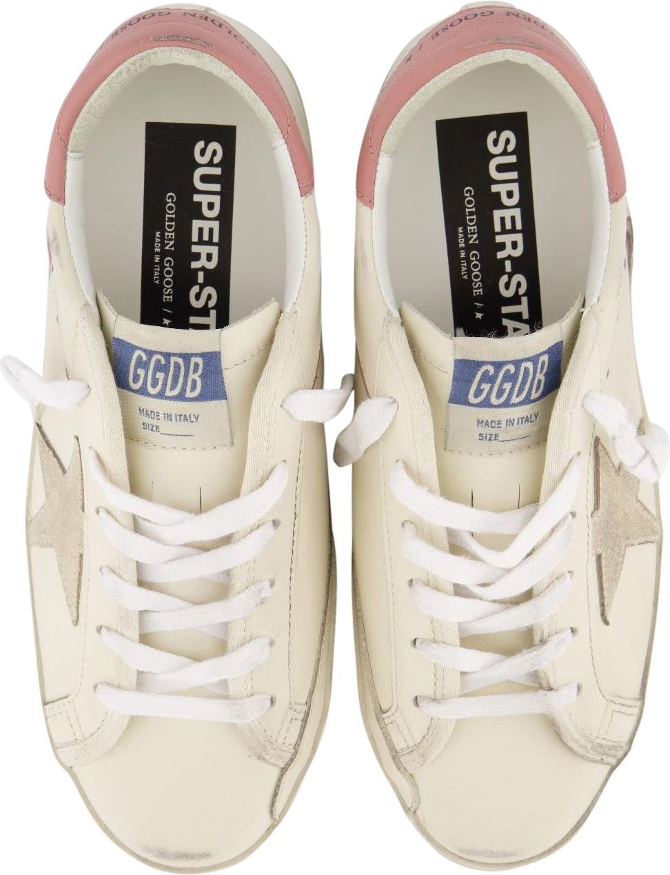 Golden Goose Dames Super-Star Sneaker WIt/Roze Wit