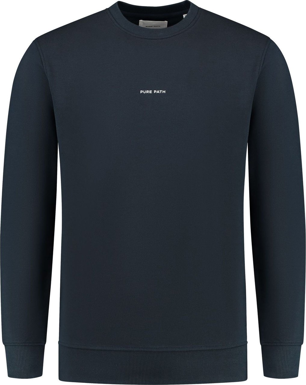 Pure Path Regular Sweater Navy Blauw