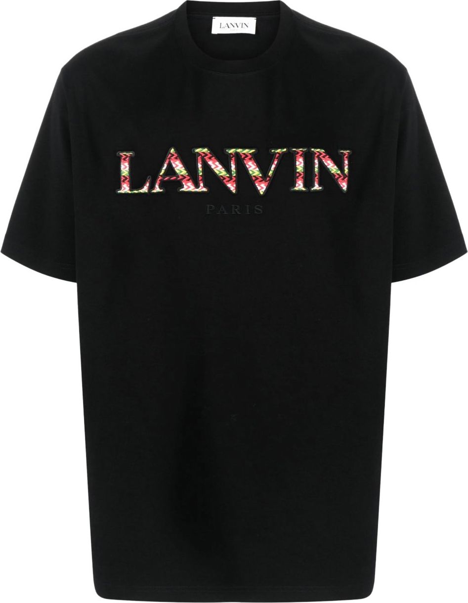 Lanvin Classic Curb Logo T-shirt Zwart