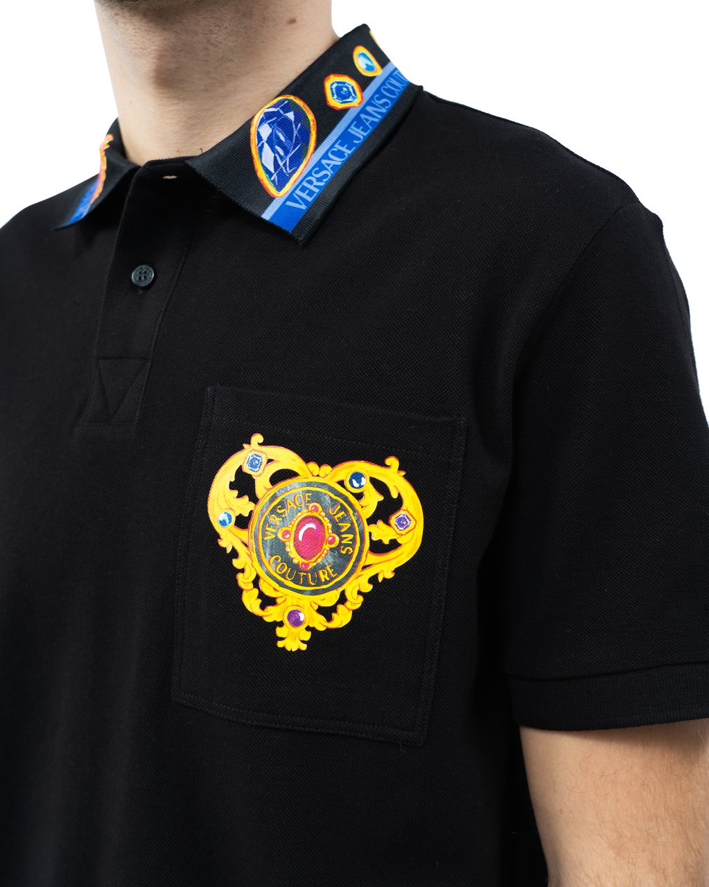 Versace Jeans Couture Versace Couture Heren Polo Zwart - Zwart