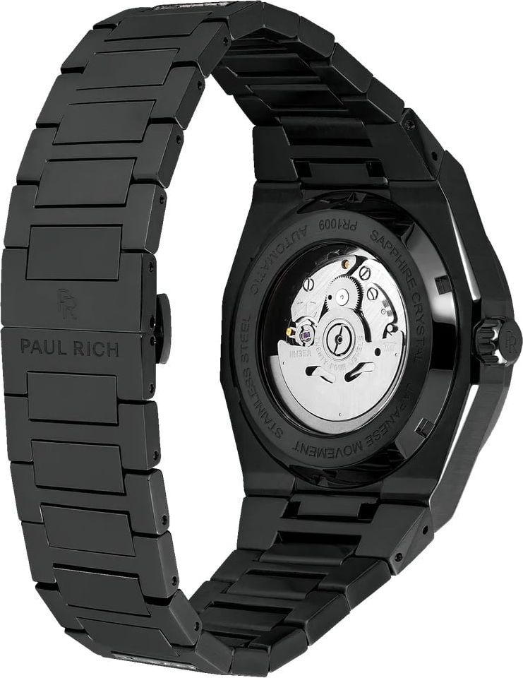 Paul Rich Iced Star Dust II Black ISD201-A automatisch horloge Blauw