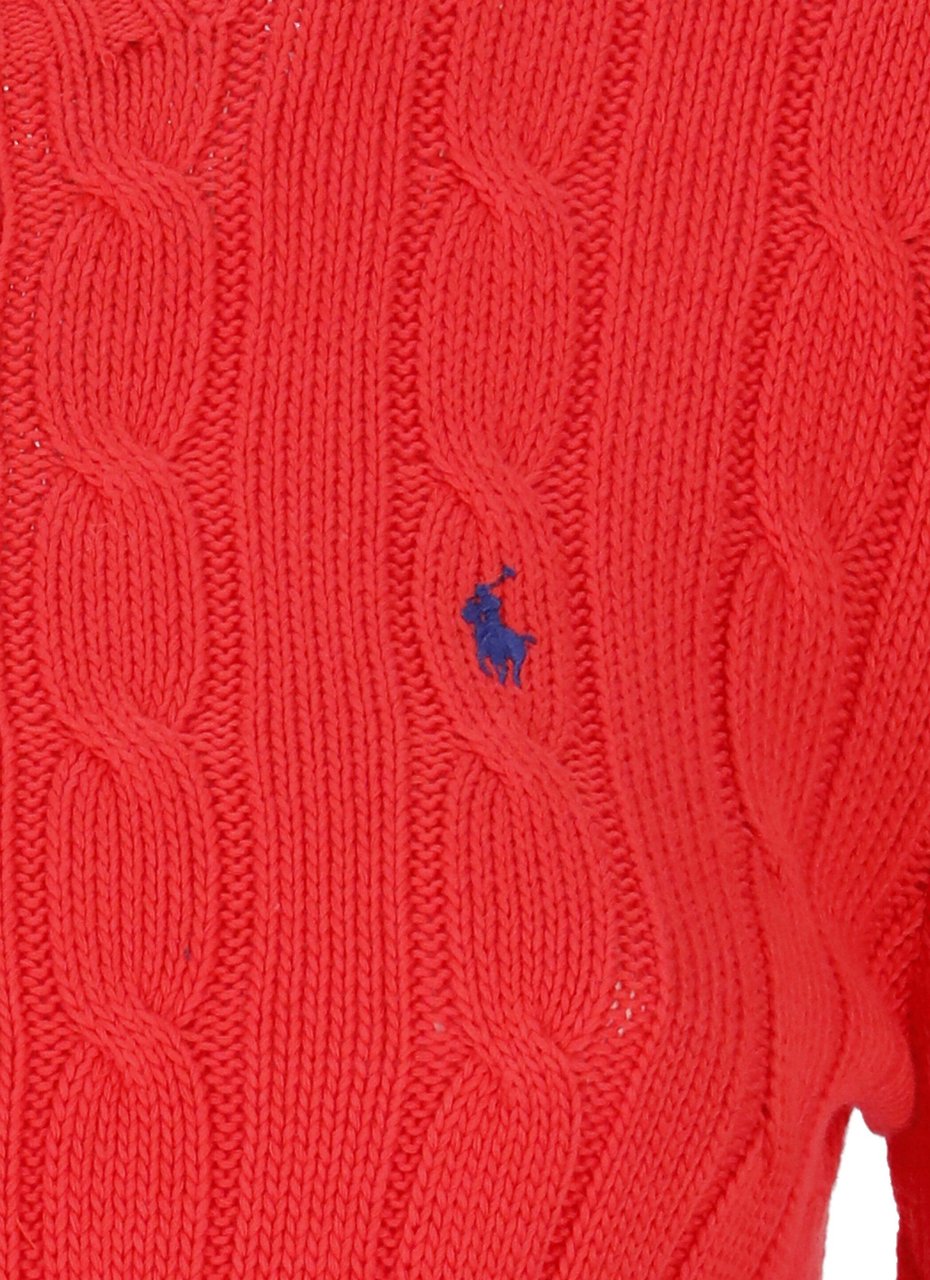 Ralph Lauren Sweater mit Logostickerei Rood