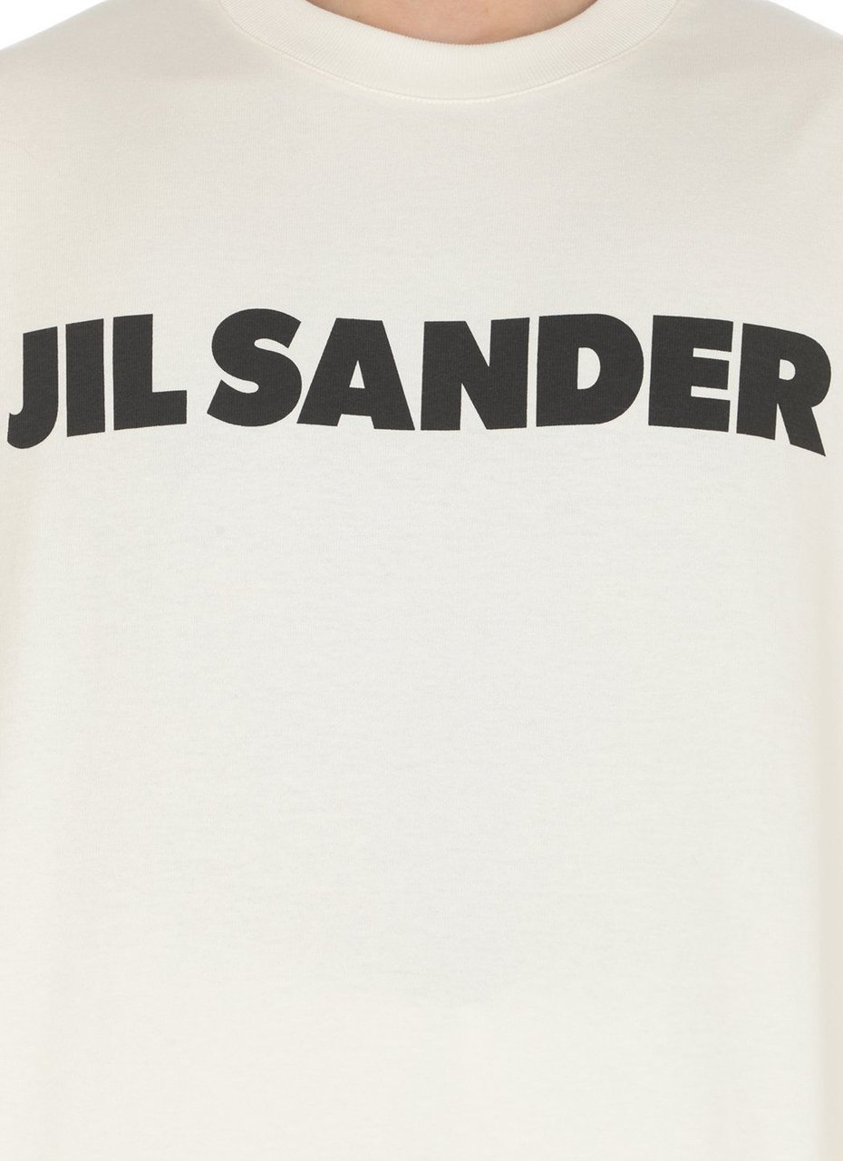 Jil Sander T-shirts And Polos Ivory Ivory Neutraal