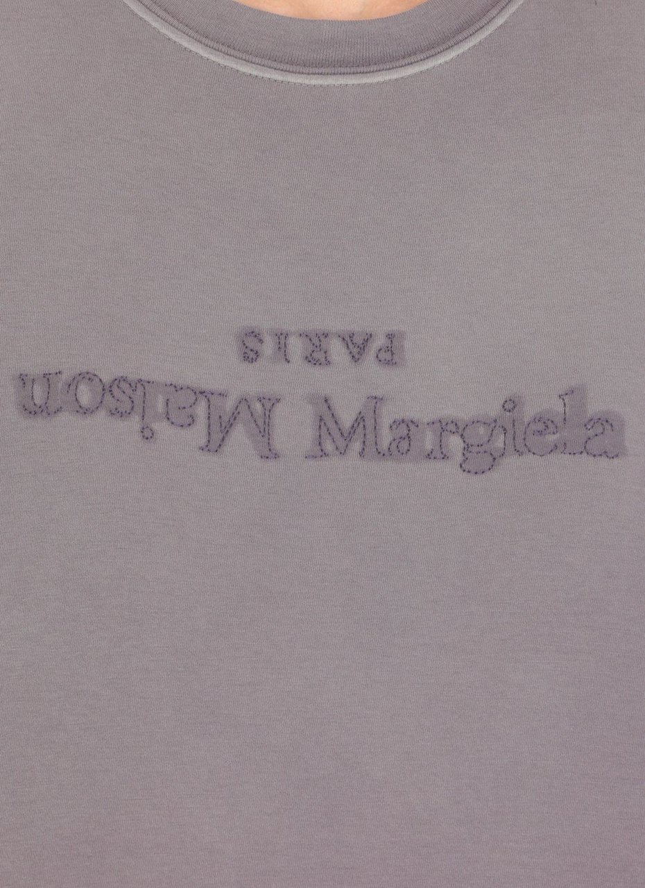 Maison Margiela T-shirts And Polos Purple Blauw