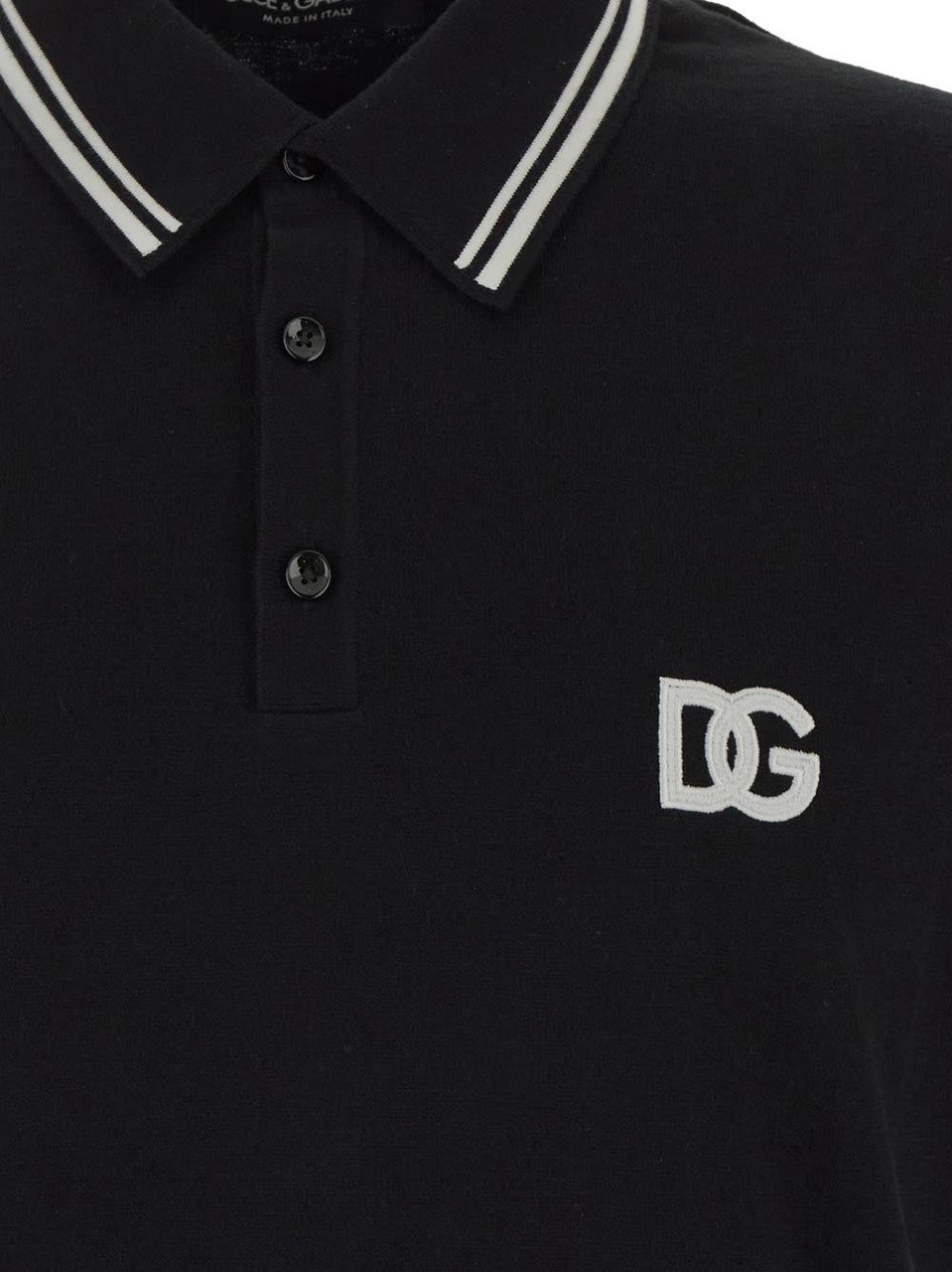 Dolce & Gabbana Cotton Polo Zwart
