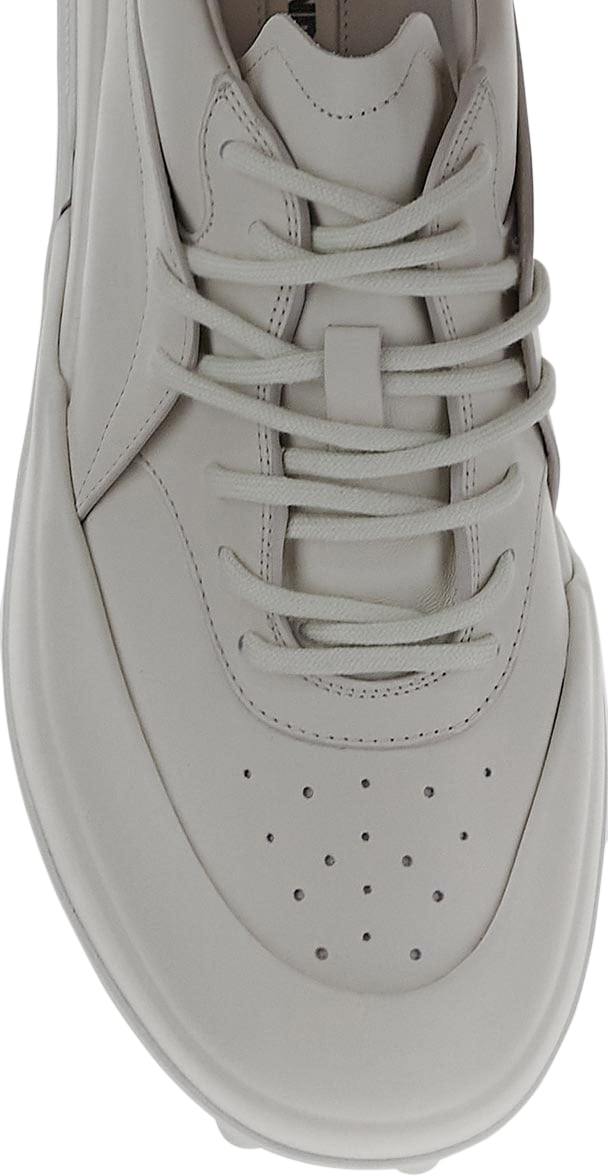 Jil Sander Jil Sander Ivory leather Orb sneakers Neutraal