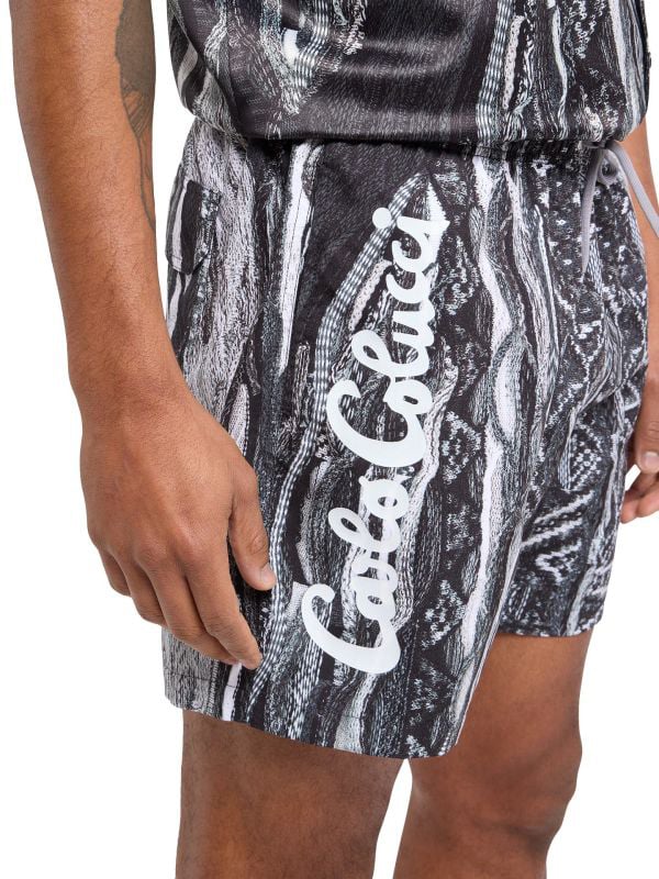 Carlo Colucci Carlo Colucci Swim Short Anthracite Zwart