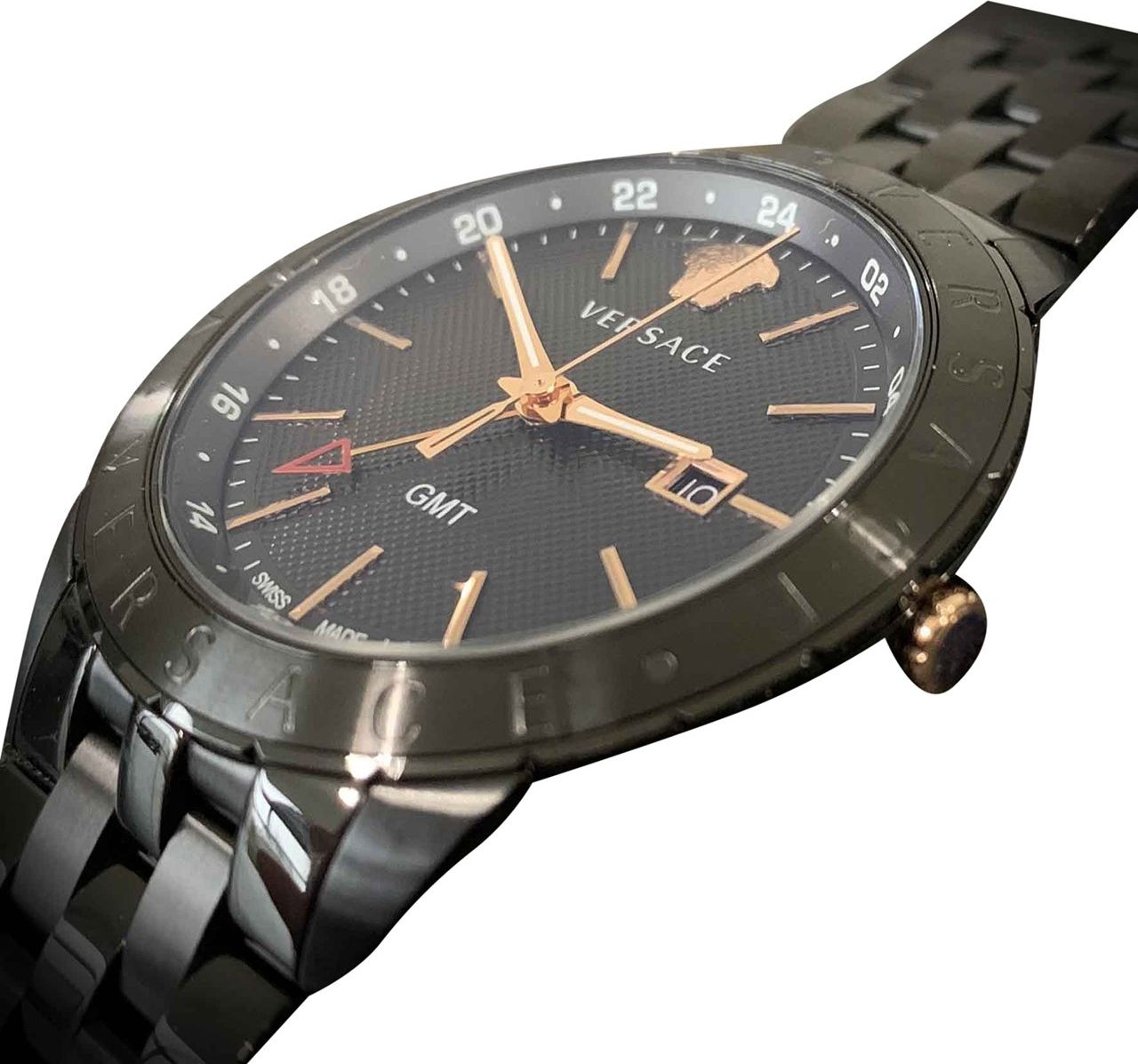 Versace VEBK00618 Univers 43 mm heren horloge Zwart