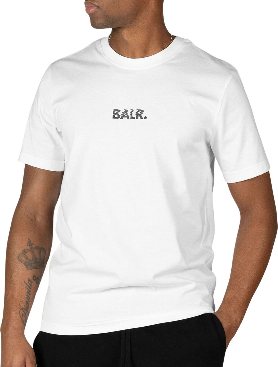 BALR BALR. Glitch Regular Fit T-Shirt Wit
