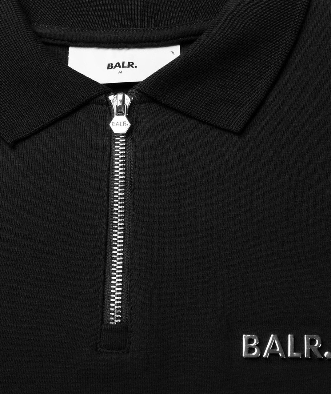 BALR Q-Series Regular Fit Polo Zwart