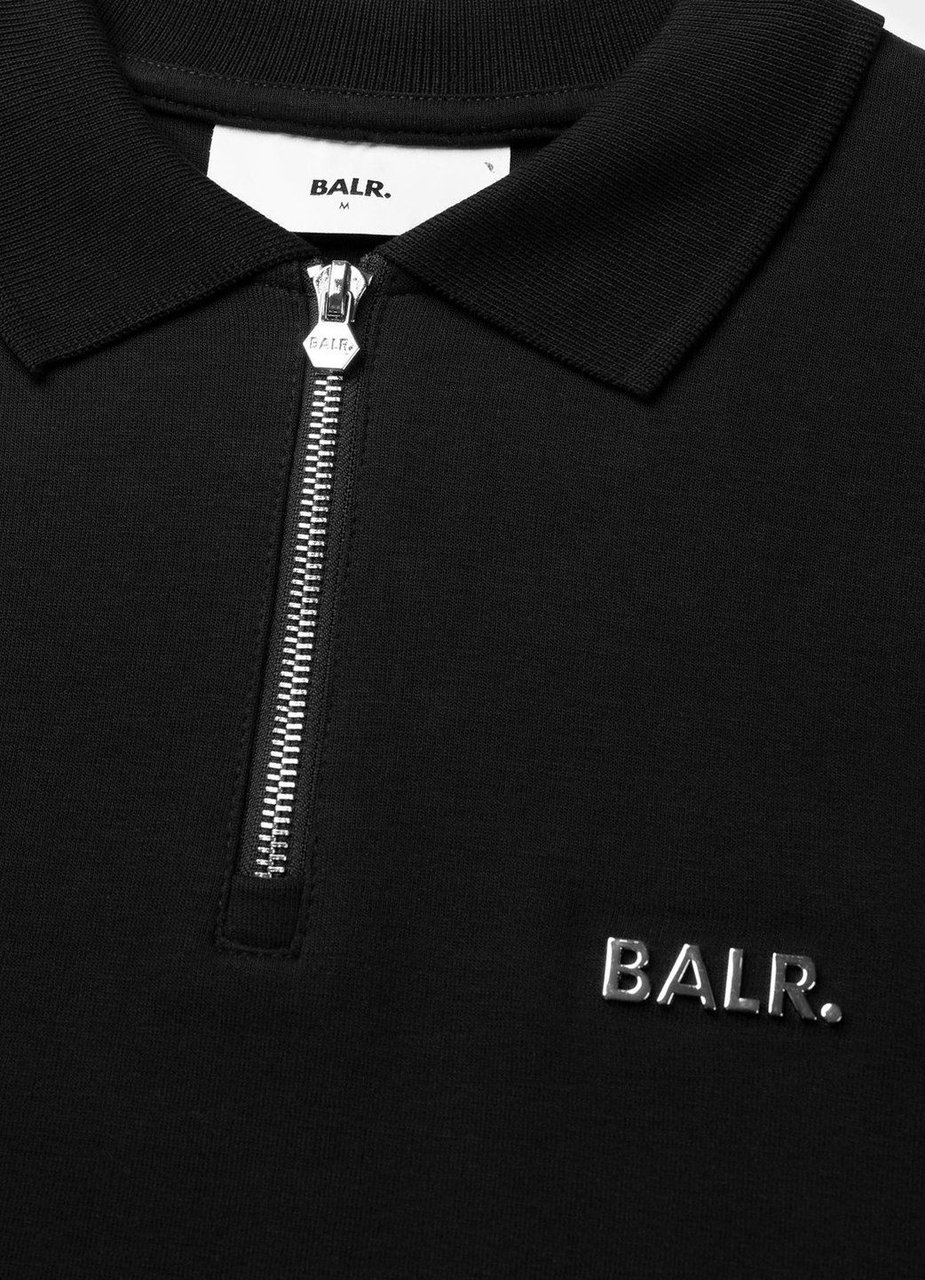 BALR Q Series Regular Fit Polo Black Zwart
