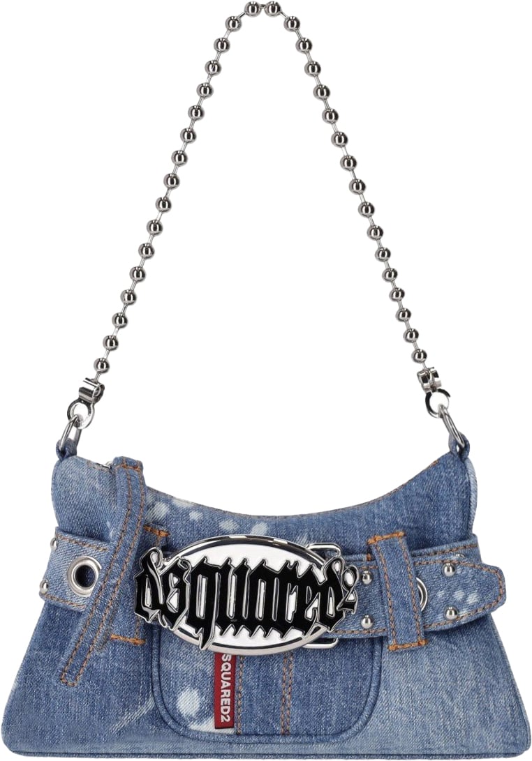 Dsquared2 Gothic Denim Bag Blue Blauw