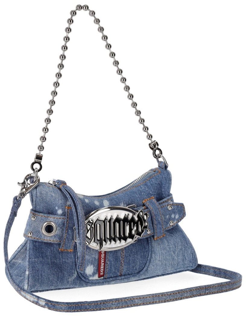 Dsquared2 Gothic Denim Bag Blue Blauw